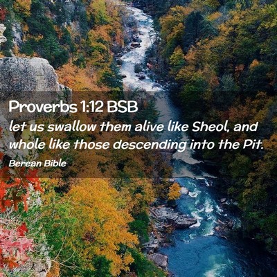 Picture 02 - Proverbs 1:12 BSB - let us swallow them alive like Sheol, and whole - Bible Verse Picture
