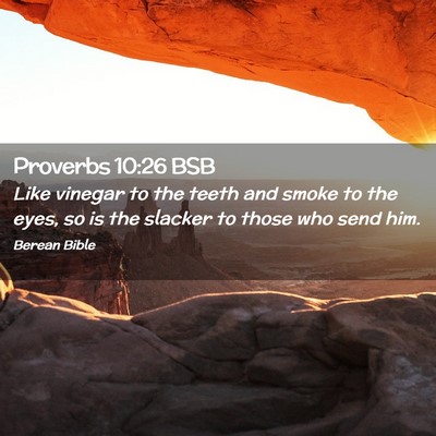 Picture 02 - Proverbs 10:26 BSB - Like vinegar to the teeth and smoke to the eyes, - Bible Verse Picture
