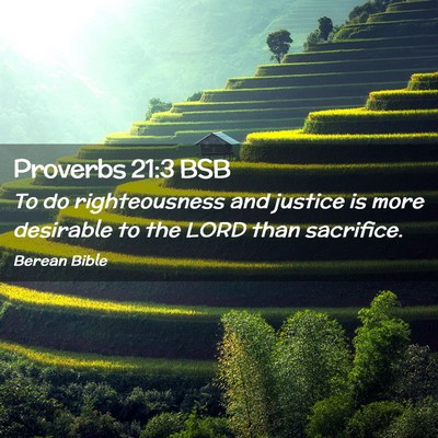 Picture 02 - Proverbs 21:3 BSB - To do righteousness and justice is more desirable - Bible Verse Picture
