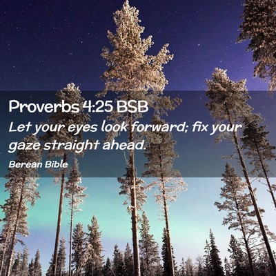 Picture 02 - Proverbs 4:25 BSB - Let your eyes look forward; fix your gaze - Bible Verse Picture