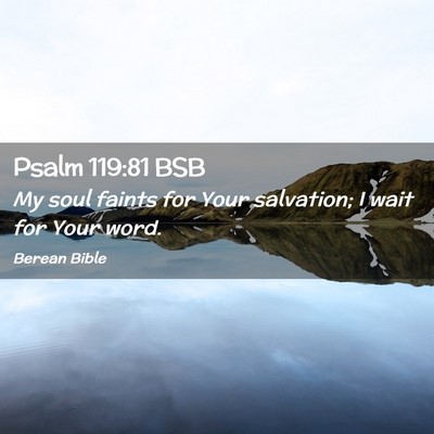 Picture 02 - Psalm 119:81 BSB - My soul faints for Your salvation; I wait for - Bible Verse Picture