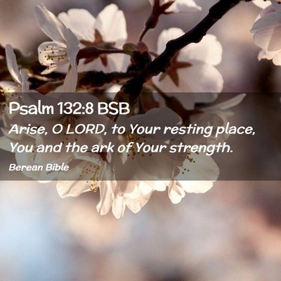 Picture 02 - Psalm 132:8 BSB - Arise, O LORD, to Your resting place, You and the - Bible Verse Picture