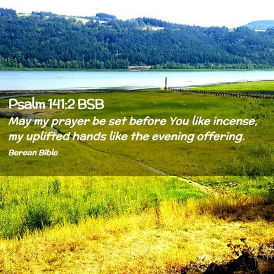 Picture 02 - Psalm 141:2 BSB - May my prayer be set before You like incense, my - Bible Verse Picture