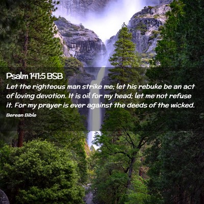 Picture 02 - Psalm 141:5 BSB - Let the righteous man strike me; let his rebuke - Bible Verse Picture