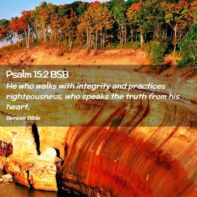Picture 02 - Psalm 15:2 BSB - He who walks with integrity and practices - Bible Verse Picture