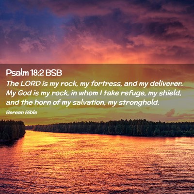 Picture 02 - Psalm 18:2 BSB - The LORD is my rock, my fortress, and my - Bible Verse Picture