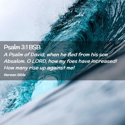 Picture 02 - Psalm 3:1 BSB - A Psalm of David, when he fled from his son - Bible Verse Picture