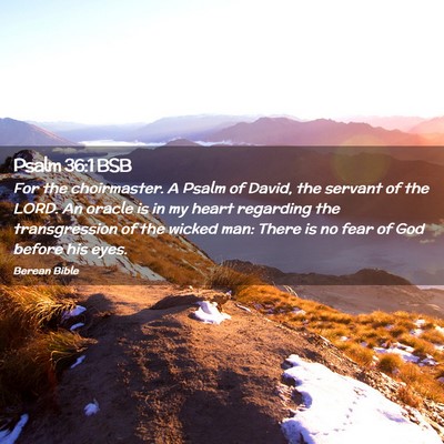 Picture 02 - Psalm 36:1 BSB - For the choirmaster. A Psalm of David, the - Bible Verse Picture