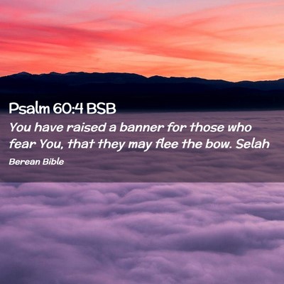 Picture 02 - Psalm 60:4 BSB - You have raised a banner for those who fear You, - Bible Verse Picture