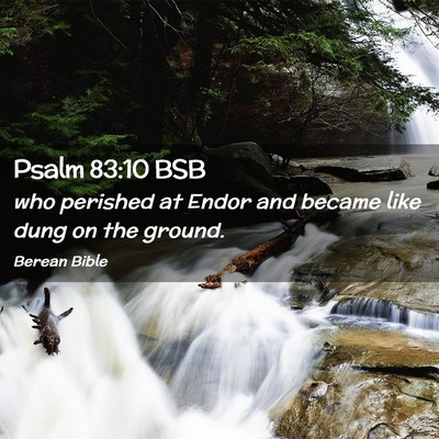 Picture 02 - Psalm 83:10 BSB - who perished at Endor and became like dung on the - Bible Verse Picture