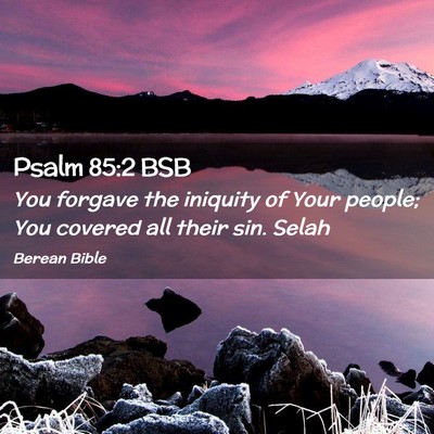 Picture 02 - Psalm 85:2 BSB - You forgave the iniquity of Your people; You - Bible Verse Picture