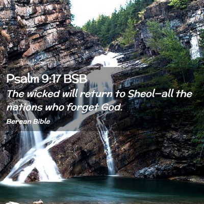 Picture 02 - Psalm 9:17 BSB - The wicked will return to Sheol—all the nations - Bible Verse Picture