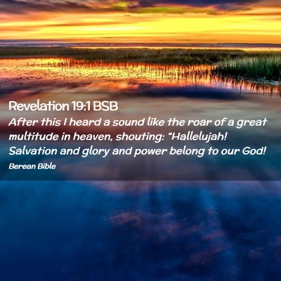Picture 02 - Revelation 19:1 BSB - After this I heard a sound like the roar of a - Bible Verse Picture