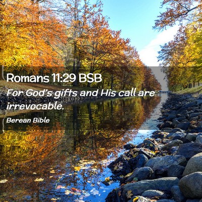 Picture 02 - Romans 11:29 BSB - For God’s gifts and His call are - Bible Verse Picture
