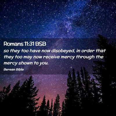 Picture 02 - Romans 11:31 BSB - so they too have now disobeyed, in order that - Bible Verse Picture