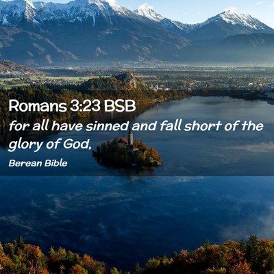 Picture 02 - Romans 3:23 BSB - for all have sinned and fall short of the glory - Bible Verse Picture