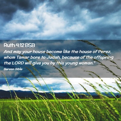 Picture 02 - Ruth 4:12 BSB - And may your house become like the house of - Bible Verse Picture