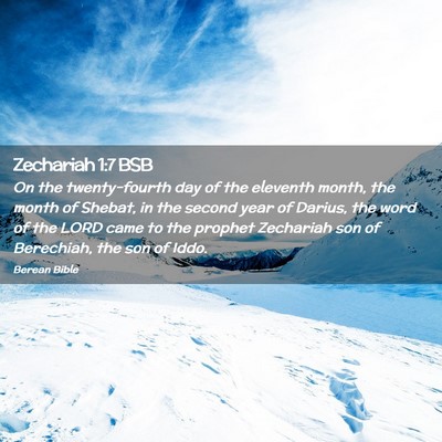 Picture 02 - Zechariah 1:7 BSB - On the twenty-fourth day of the eleventh month, - Bible Verse Picture