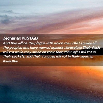 Picture 02 - Zechariah 14:12 BSB - And this will be the plague with which the LORD - Bible Verse Picture