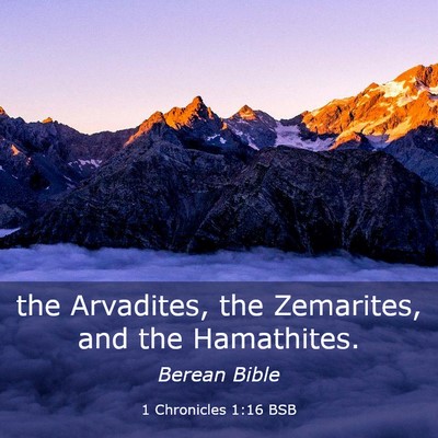 Picture 03 - 1 Chronicles 1:16 BSB - the Arvadites, the Zemarites, and the - Bible Verse Picture