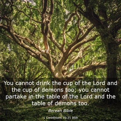 Picture 03 - 1 Corinthians 10:21 BSB - You cannot drink the cup of the Lord and the cup - Bible Verse Picture