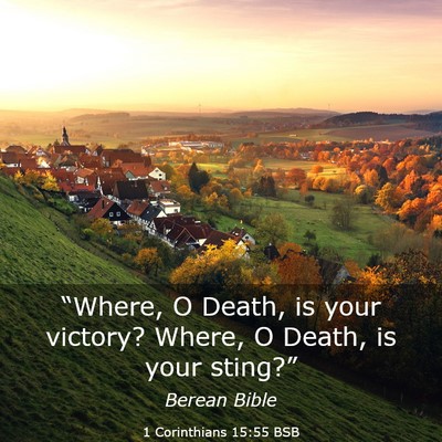 Picture 03 - 1 Corinthians 15:55 BSB - “Where, O Death, is your victory? Where, O - Bible Verse Picture
