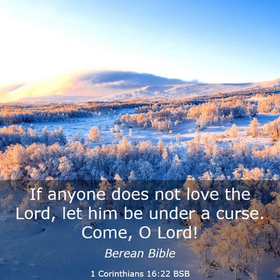 Picture 03 - 1 Corinthians 16:22 BSB - If anyone does not love the Lord, let him be - Bible Verse Picture
