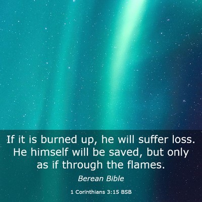 Picture 03 - 1 Corinthians 3:15 BSB - If it is burned up, he will suffer loss. He - Bible Verse Picture