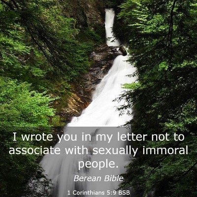 Picture 03 - 1 Corinthians 5:9 BSB - I wrote you in my letter not to associate with - Bible Verse Picture