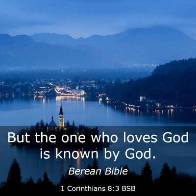 Picture 03 - 1 Corinthians 8:3 BSB - But the one who loves God is known by - Bible Verse Picture