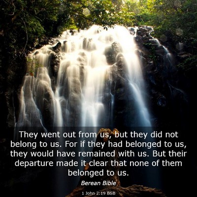 Picture 03 - 1 John 2:19 BSB - They went out from us, but they did not belong to - Bible Verse Picture