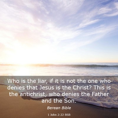 Picture 03 - 1 John 2:22 BSB - Who is the liar, if it is not the one who denies - Bible Verse Picture