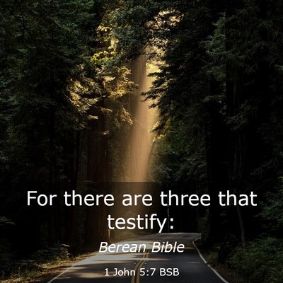 Picture 03 - 1 John 5:7 BSB - For there are three that - Bible Verse Picture