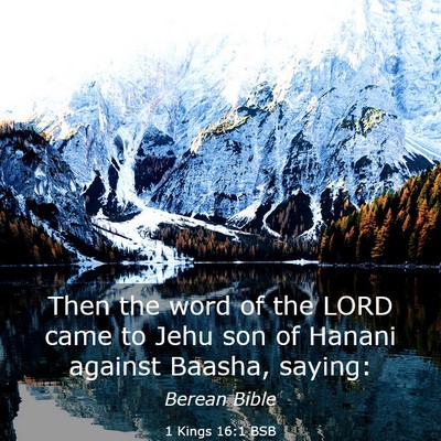 Picture 03 - 1 Kings 16:1 BSB - Then the word of the LORD came to Jehu son of - Bible Verse Picture
