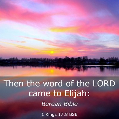 Picture 03 - 1 Kings 17:8 BSB - Then the word of the LORD came to - Bible Verse Picture