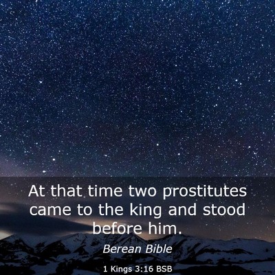 Picture 03 - 1 Kings 3:16 BSB - At that time two prostitutes came to the king and - Bible Verse Picture