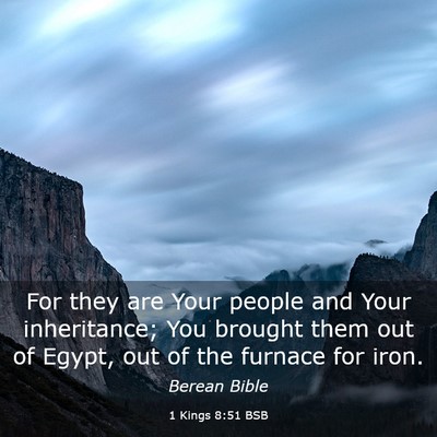 Picture 03 - 1 Kings 8:51 BSB - For they are Your people and Your inheritance; - Bible Verse Picture