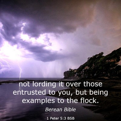 Picture 03 - 1 Peter 5:3 BSB - not lording it over those entrusted to you, but - Bible Verse Picture