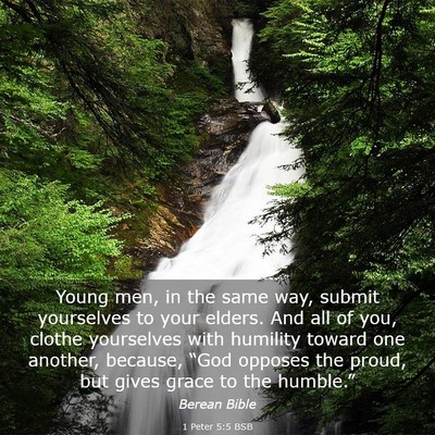Picture 03 - 1 Peter 5:5 BSB - Young men, in the same way, submit yourselves to - Bible Verse Picture