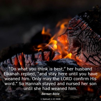 Picture 03 - 1 Samuel 1:23 BSB - “Do what you think is best,” her husband - Bible Verse Picture