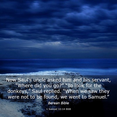 Picture 03 - 1 Samuel 10:14 BSB - Now Saul’s uncle asked him and his servant, - Bible Verse Picture