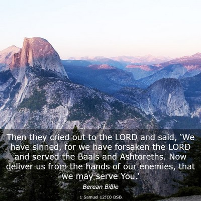Picture 03 - 1 Samuel 12:10 BSB - Then they cried out to the LORD and said, ‘We - Bible Verse Picture