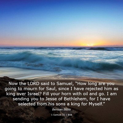 Picture 03 - 1 Samuel 16:1 BSB - Now the LORD said to Samuel, “How long are you - Bible Verse Picture