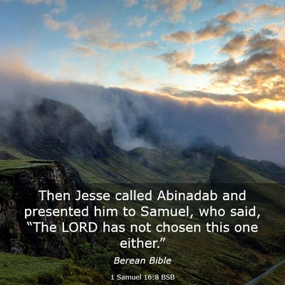 Picture 03 - 1 Samuel 16:8 BSB - Then Jesse called Abinadab and presented him to - Bible Verse Picture