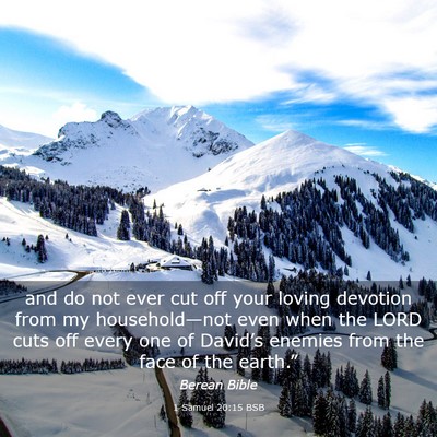 Picture 03 - 1 Samuel 20:15 BSB - and do not ever cut off your loving devotion from - Bible Verse Picture