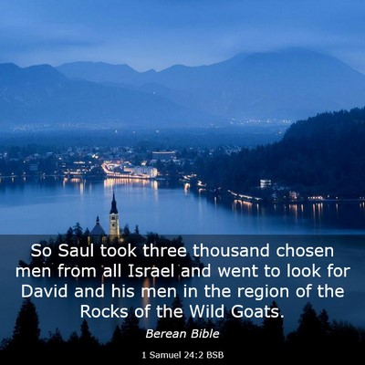 Picture 03 - 1 Samuel 24:2 BSB - So Saul took three thousand chosen men from all - Bible Verse Picture
