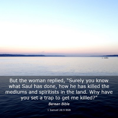 Picture 03 - 1 Samuel 28:9 BSB - But the woman replied, “Surely you know what - Bible Verse Picture