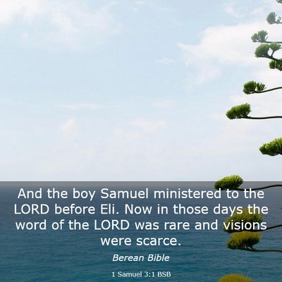Picture 03 - 1 Samuel 3:1 BSB - And the boy Samuel ministered to the LORD before - Bible Verse Picture