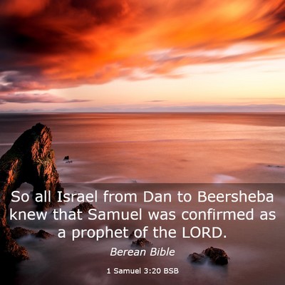 Picture 03 - 1 Samuel 3:20 BSB - So all Israel from Dan to Beersheba knew that - Bible Verse Picture