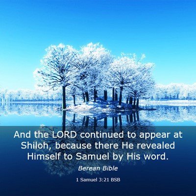 Picture 03 - 1 Samuel 3:21 BSB - And the LORD continued to appear at Shiloh, - Bible Verse Picture